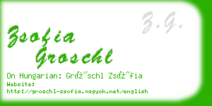 zsofia groschl business card